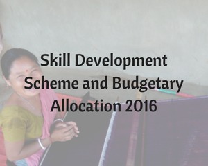 Skill Development Scheme and Budgetary Allocation 2016