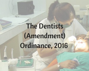 The Dentists (Amendment) Ordinance 2016